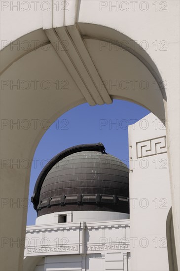 USA, California, Los Angeles, "Observatory through arch, Griffith Park"