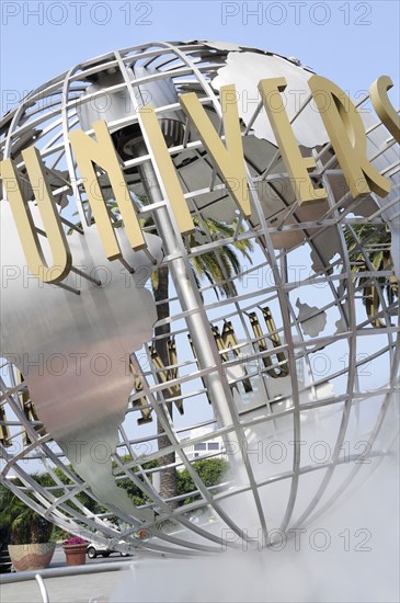 USA, California, Los Angeles, "Globe fountain, Universal Studios"