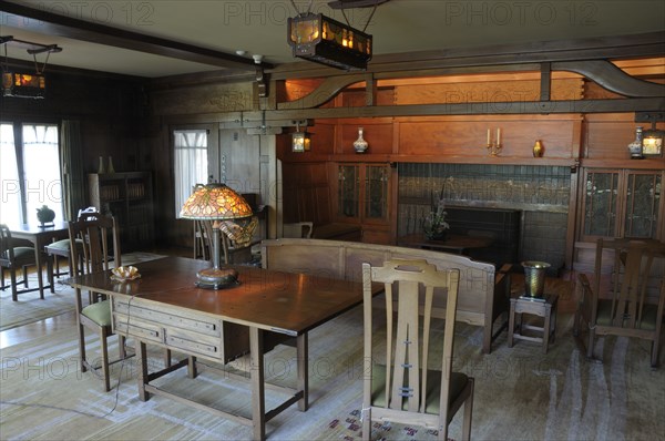 USA, California, Los Angeles, "Living Room, The Gamble House, Pasadena"