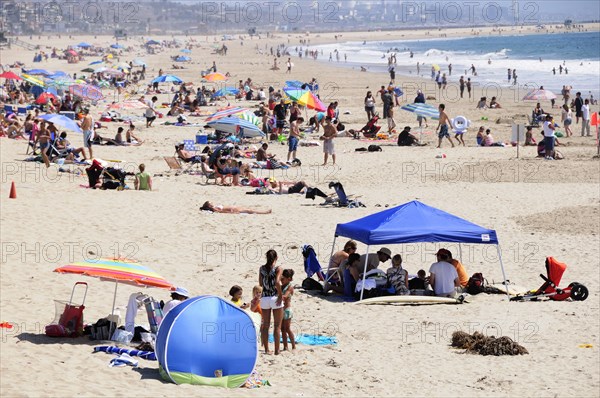 USA, California, Los Angeles, "Beach scene, Venice"