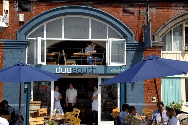 ENGLAND, East Sussex, Brighton, "Kings Road Arches, Due South Seafood Restaurant. "