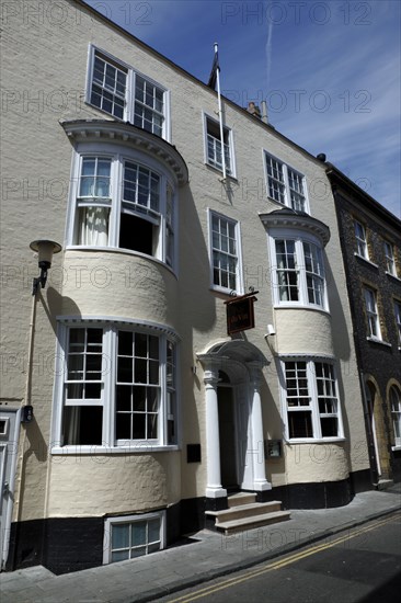 ENGLAND, East Sussex, Brighton, "Ship Street, Bistro du Vin exterior."