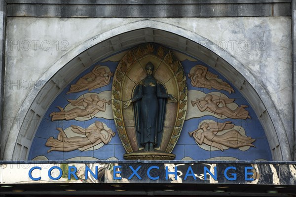 ENGLAND, East Sussex, Brighton, "Church Street, Ornate Entrance to the Corn Exchange Concert Hall and Exhibition Centre."