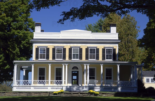 USA, New York State, Cooperstown, "National historic registery home, the Lakelands, 1802."