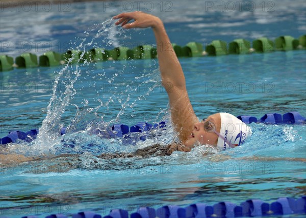 SPORT, Watersport, Swimming, "Womens Back Stroke, Caitlin McClatchey during the Commonwwealth Games in Melbourne Australia 2006."