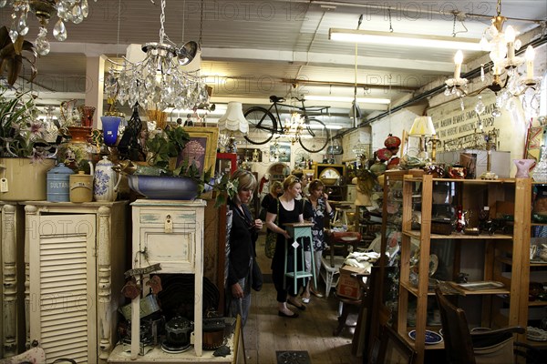 ENGLAND, East Sussex, Lewes, "North Street, Flea Market antigues and second hand goods shop."