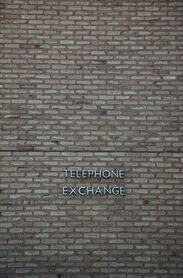 ENGLAND, East Sussex, Lewes, "North Street, Exterior of the Telephone exchange building."