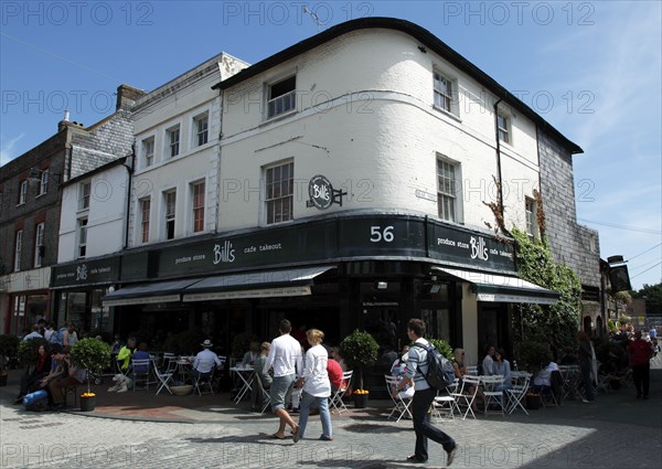 ENGLAND, East Sussex, Lewes, "Cliffe High Street, Bills Produce Store and Cafe. "