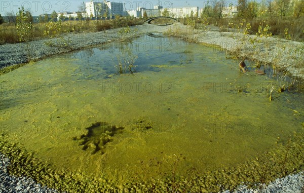 Ukraine, Kiev, Pripyat, evacuated city and contaminated are after the Chernobyl nuclear disaster.