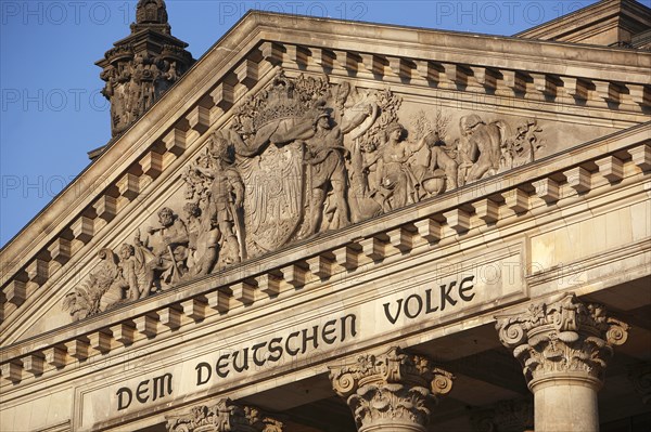 Germany, Berlin, the Reichstag building.