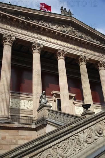 Germany, Berlin, Entrance to Neues Museum.