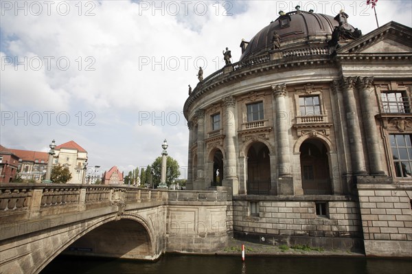 Germany, Berlin, Bode Museum & Monbijou Bridge.