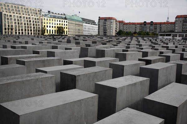 Germany, Berlin, Stele, Holocaust Memorial.