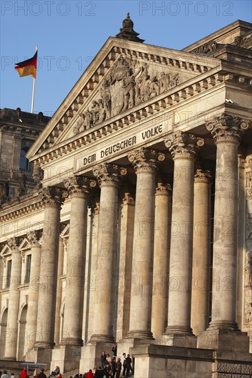 Germany, Berlin, the Reichstag building.