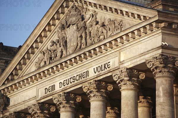 Germany, Berlin, the Reichstag building.