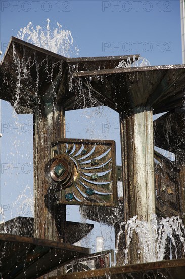 Germany, Berlin, Alexanderplatz, Fountain of International Friendship.