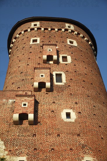 Poland, Krakow, Watch tower of Wawel Castle.