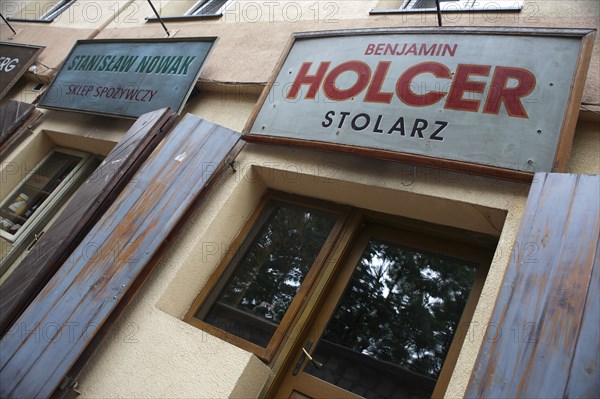 Poland, Krakow, old Jewish shops no longer open in the Kazimierz district, the Jewish Quarter of the city.