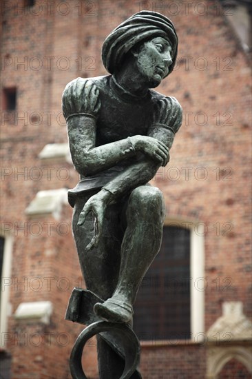 Poland, Krakow, Mariacki Basilica, Fountain of Jacque.