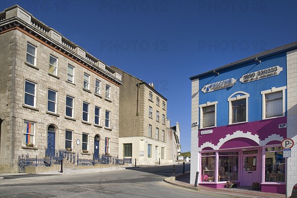 IRELAND, COunty Monaghan, Monaghan Town, Monaghan County Museum on left was established by Monaghan County Council in 1974.