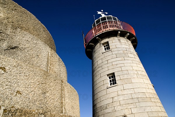 IRELAND, County Dublin, Howth Harbour, Lighthouse.