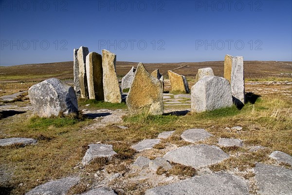 IRELAND, County Mayo, Mullet Peninsula, Sculpture titled Deirbhles Twist on the North Mayo Sculpture Trail.