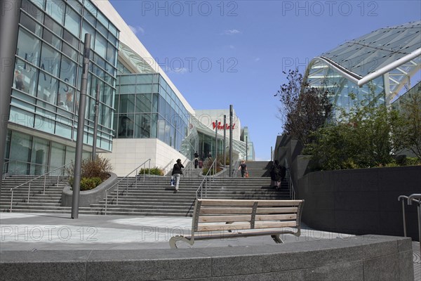 ENGLAND, London, Shepherds Bush, View of Westfield shopping mall entrance.