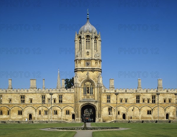 England, Oxfordshire, Oxford, Christ Church College With Tom Tower.