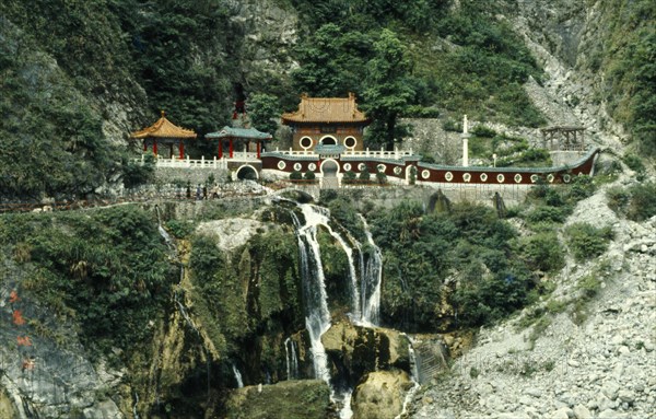 Taiwan, Taroko Gorge, Shrine of Eternal Spring.