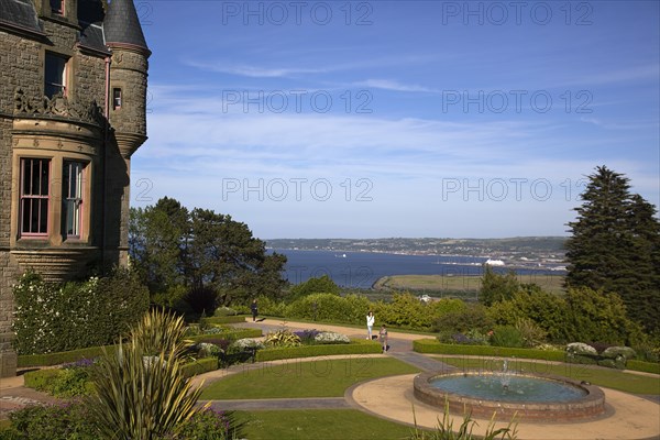 Ireland, North, County Antrim, Belfast Castle over looking the city and Lough.