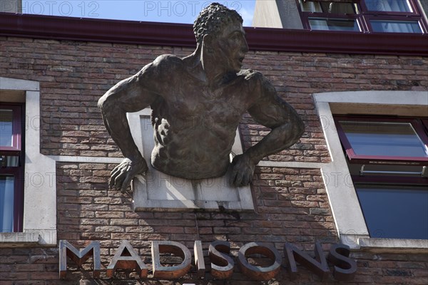 Ireland, North, Belfast, Exterior of Madisons Hotel, restaurant and bar in Botanic Avenue.