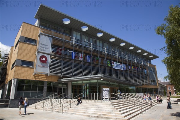 Ireland, North, Belfast, University Road, Exterior of the Queens University Students Union building.