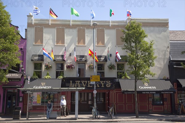 Ireland, North, Belfast, Bradbury Place, Laverys Bar entrance.