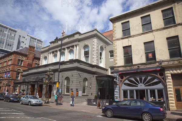 Ireland, North, Belfast, Bedford Street, Exterior of the Ulster Hall concert venue.