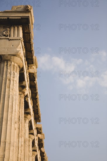 Athens, Attica, Greece. Acropolis part view of the Parthenon widely considered a key landmark of early Western civilization. Greece Greek Europe European Vacation Holiday Holidays Travel Destination Tourism Ellas Hellenic Attica Athens Acropolis Ruin Ruins Column Columns Parthenon Atenas Athenes Destination Destinations Ellada History Historic Southern Europe