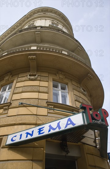 Vienna, Austria. Neubau District. Art Deco era Cinema facade. Austria Austrian Republic Vienna Viennese Wien Europe European City Capital Neubau District Architecture Building Exterior Facade Art Deco Cinema Destination Destinations Osterreich Viena Western Europe