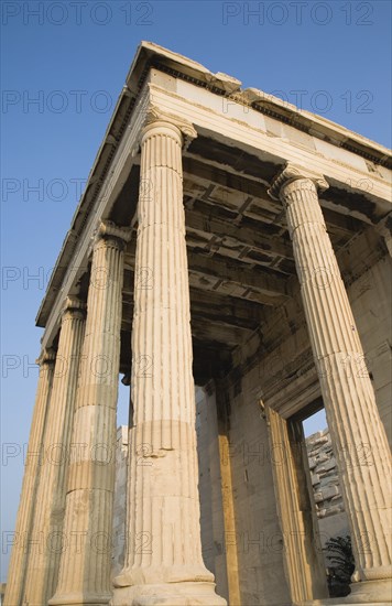 Athens, Attica, Greece. Acropolis and Parthenon part view. Greece Greek Europe European Vacation Holiday Holidays Travel Destination Tourism Ellas Hellenic Attica Athens Acropolis Ruin Ruins Column Columns Parthenon Atenas Athenes Destination Destinations Ellada History Historic Southern Europe