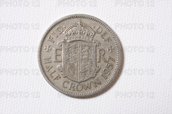 Business, Finance, Money, English Sterling. A 1957 half crown.