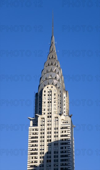 USA, New York, New York City, Manhattan  The Art Deco Chrysler Building on 42nd Street in Midtown.