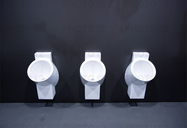 Ireland, County Dublin, Dublin City, Ballsbridge  Lansdowne Road  Aviva Stadium national soccer and rugby venue home team changing room urinals.