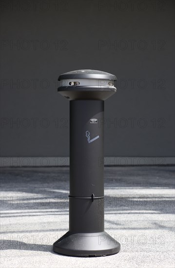 Ireland, County Dublin, Dublin City, Ballsbridge  Lansdowne Road  Aviva Stadium Ashtray on a stand outside the building.