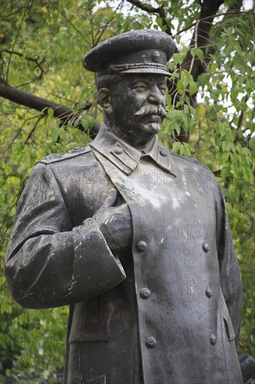 Albania, Tirane, Tirana, Statue of Stalin.