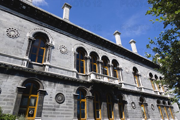 Ireland, County Dublin, Dublin City, Trinity College university Venetian Byzantine inspired Museum Building housing the Geology Department designed by Thomas Deane and Benjamin Woodward and built in 1853-57.