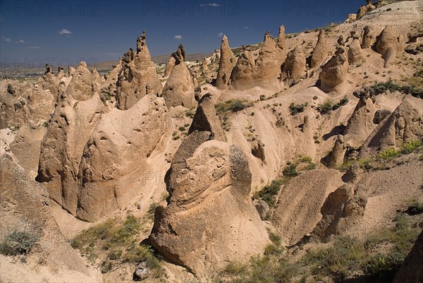 Rock formations in tufa volcanic landscape of Devrent Valley also known as Imaginery Valley or Pink Valley. Photo: Hugh Rooney