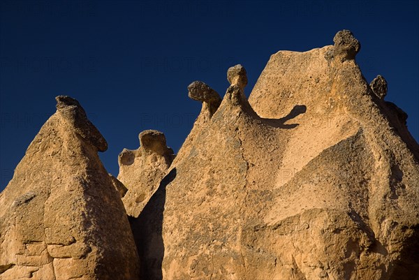Rock formations in tufa volcanic landscape of Devrent Valley also known as Imaginery Valley or Pink Valley. Photo: Hugh Rooney