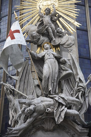 Pulpit of Saint John of Capistrano on the outside of Stephansdom Cathedral. Photo: Bennett Dean