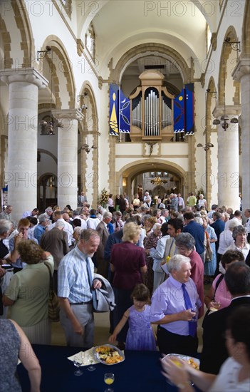 The Anglican Cathedral Church of St Thomas of Canterbury with a reception in the nave after the Readers Admission Service by the Bishop to license Readers. Photo : Paul Seheult