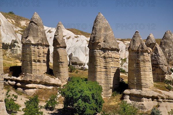 Love Valley. Group of phallic shaped fairy chimney rock formations in popular valley outside Goreme. Photo: Hugh Rooney