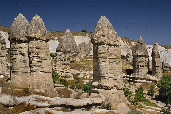 Love Valley. Group of phallic shaped fairy chimney rock formations in popular valley outside Goreme. Photo: Hugh Rooney