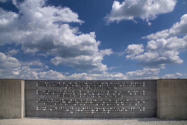 Dachau World War II Nazi Concentration Camp Memorial Site. Memorial by Nandor Glid 1968. Photo : Hugh Rooney